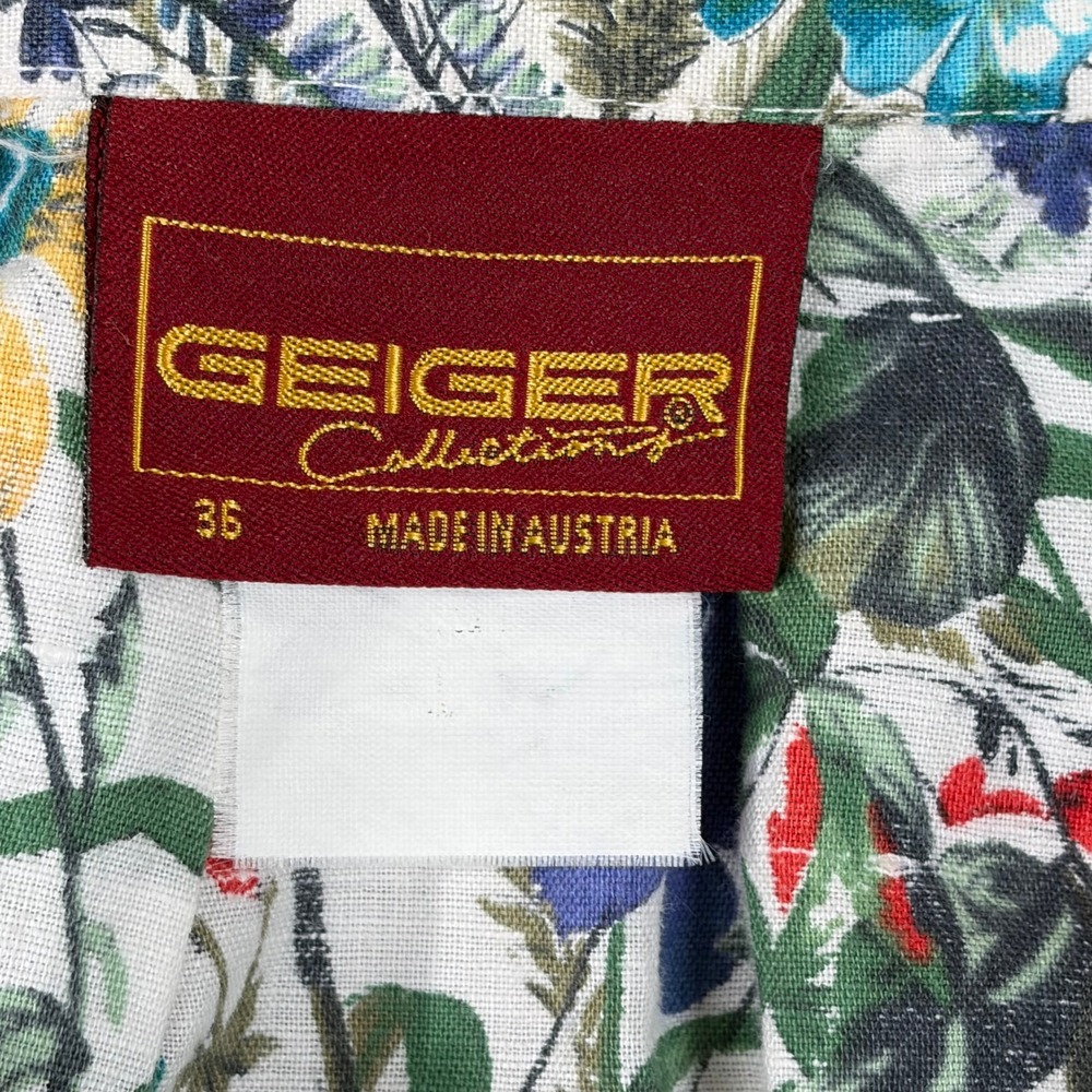 Geiger Collections Floral Midi Skirt Made in Austria Wildflower Botanical Sz 36 - Picture 8 of 11